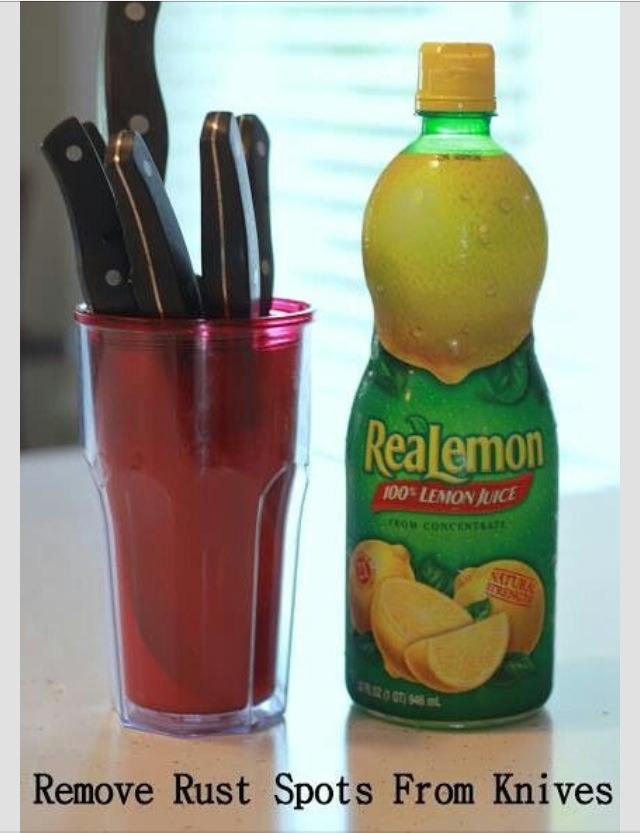 Use Lemon Juice To Get Rust Stains Off Of Silverwear !!! Musely