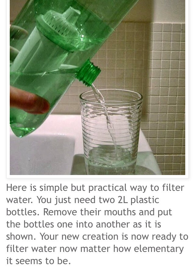 easy way to filter water at home