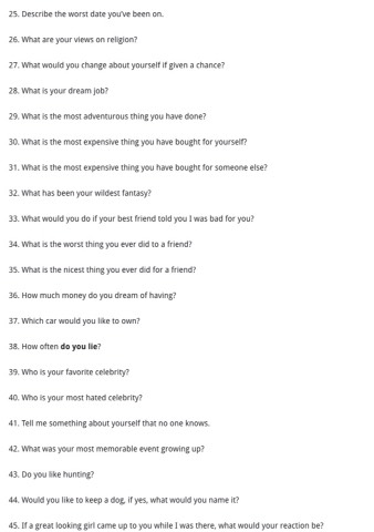 81 Fun Questions To Ask Your Boyfriend - Musely