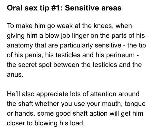 Tips For Giving A Good Blow Job