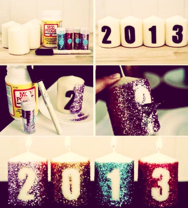 How To Put Glitter Designs On Candles! Musely
