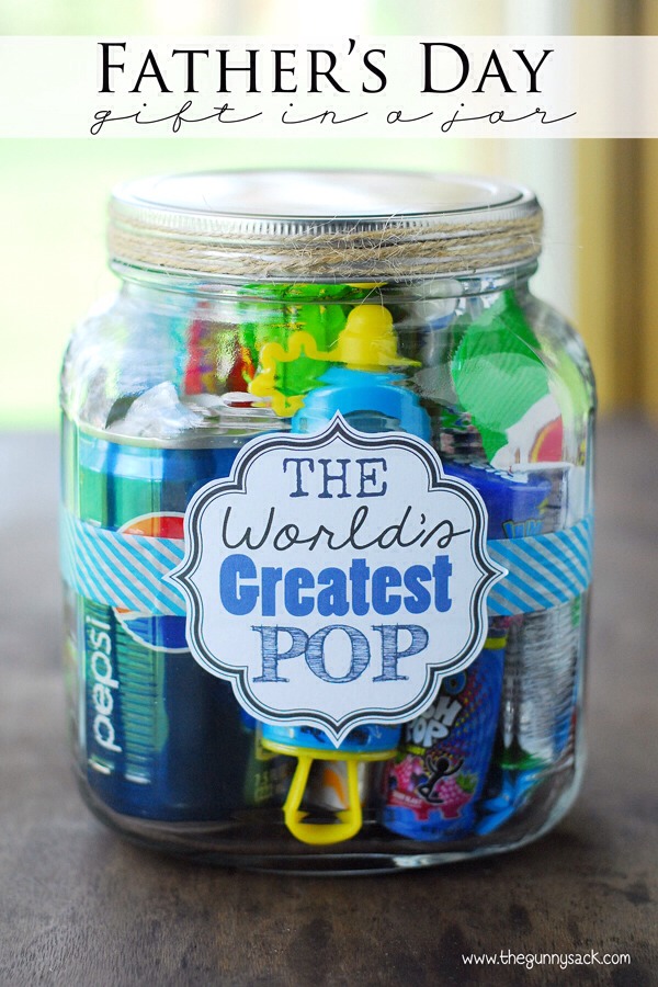 Mason Jar Craft Ideas For Kids Part - 40: I Thought This Was Cute For Young Kids To Make! A Bunch Of POP Stuff