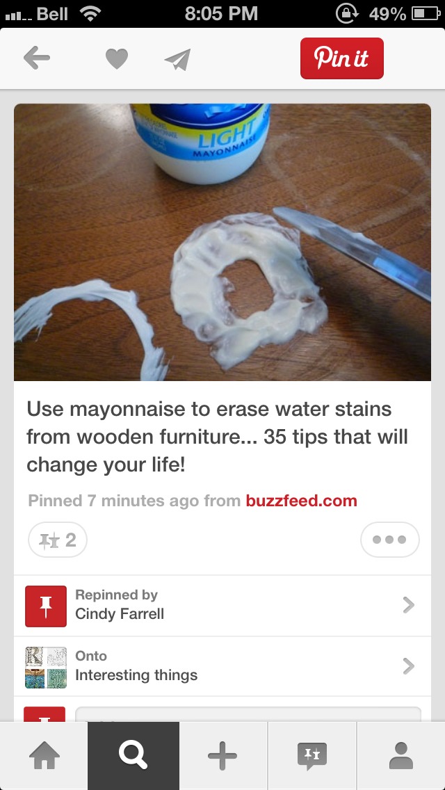 Use Mayonnaise To Remove Water Stains From Wooden Furniture Musely