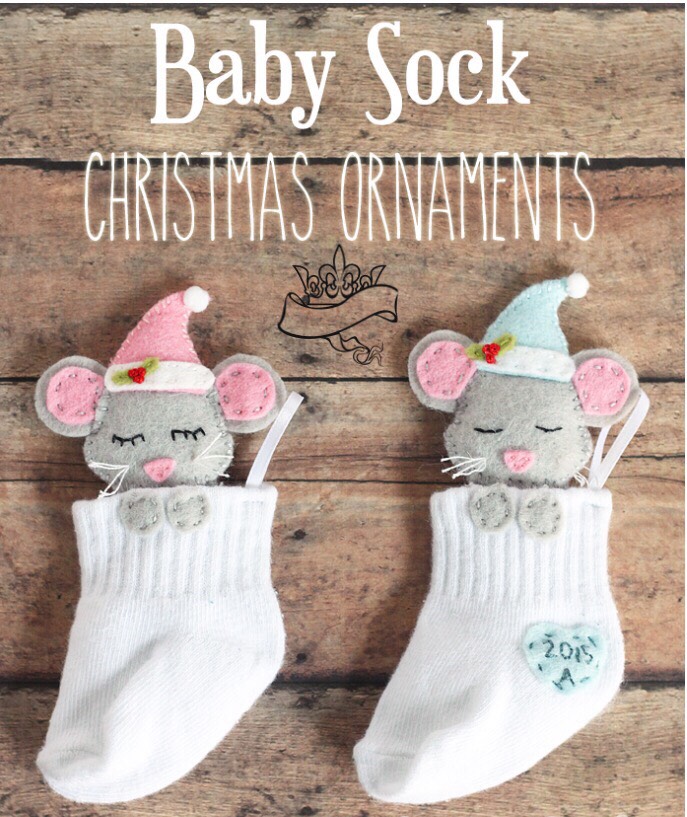🎄🐭Diy Baby Sock Christmas Ornament🐭🎄 Musely