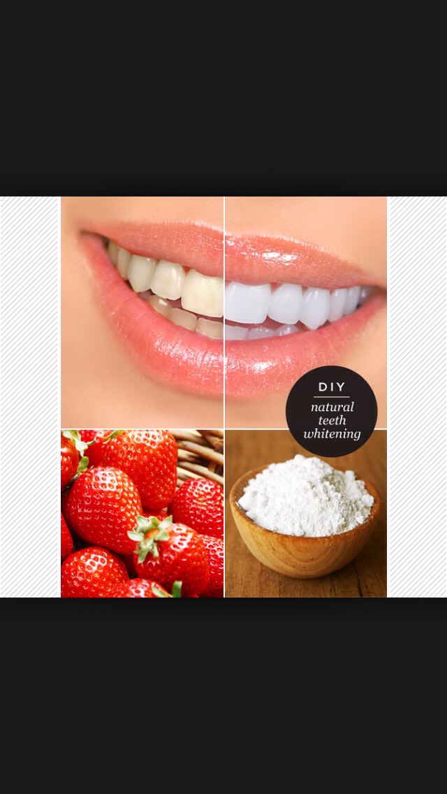 Whiten teeth with baking soda and strawberries Musely