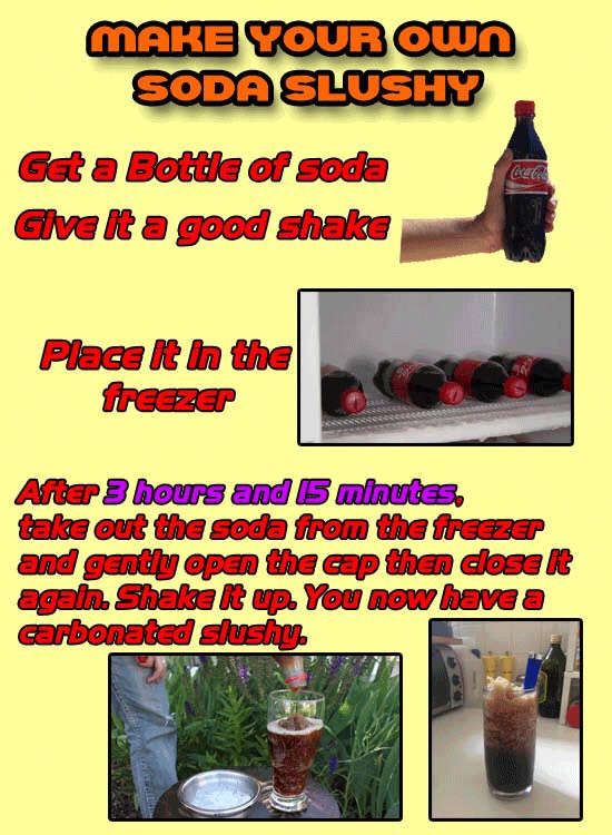 Make Your Own Soda Slushy Musely