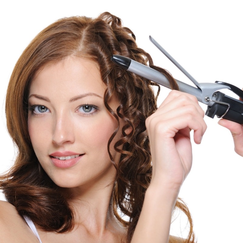 Put Hairspray In Your Hair For A Better Curl And When Your Holding It 