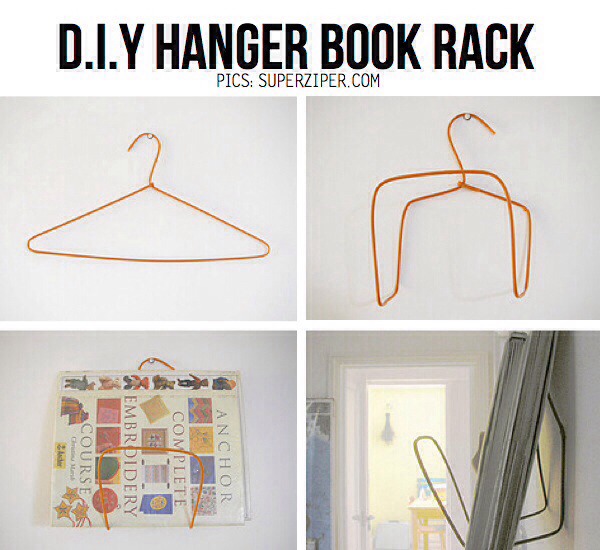 DIY Hanger Book Rack - Musely