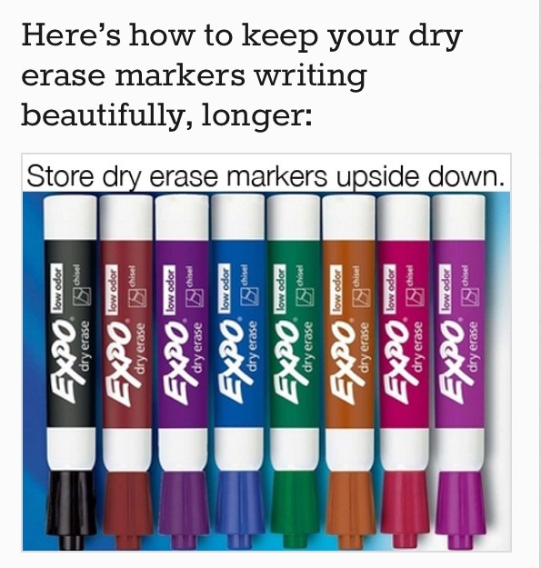 Make Dry Erase Markers Last Longer by Mélissa Smith Musely