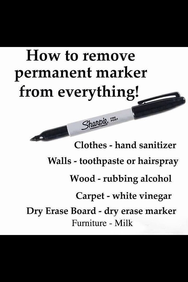 How To Get Permanent Marker Off Anything Musely
