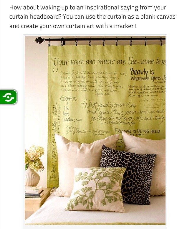Creative Ways To Use Curtains As A Headboard! Musely