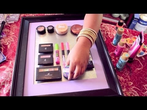 Use Old Makeup Or You Dont Want For An Artsy DIY Frame Use Old Makeup Or You Dont Want For An Artsy DIY Frame