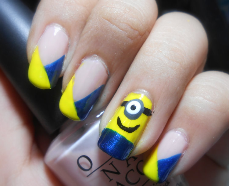 Minions Despicable Me Nail Art Tutorial Youtube