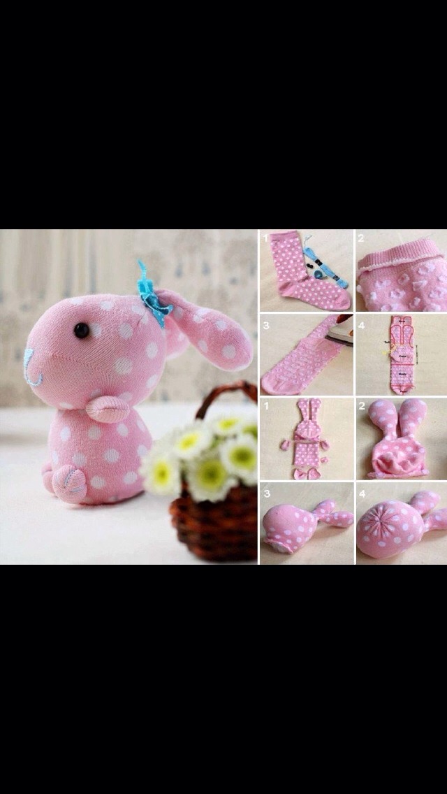 Cute Sock Bunny!! 🐇 - Musely