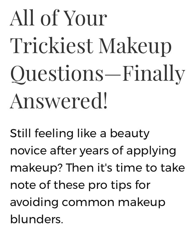 All of Your Trickiest Makeup Questions—Finally Answered! Musely