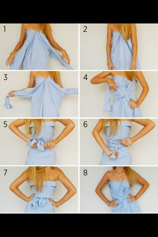How To Turn Men's TShirts Into Dresses Musely