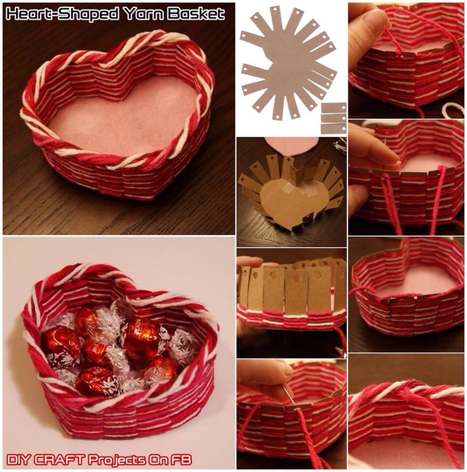 Make A Heart Basket With The Colours U Want Musely