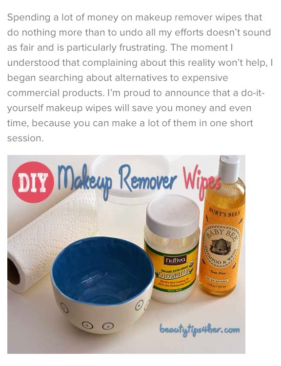 DIY Waterproof Makeup Remover Wipes!! by Vero Cruz Musely