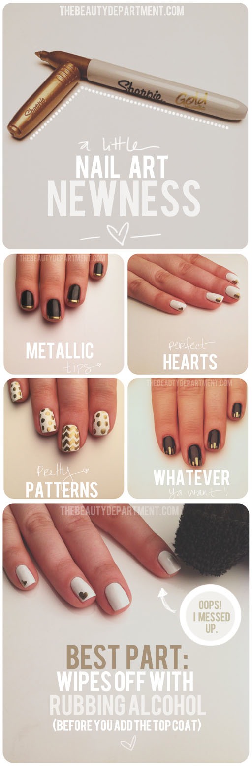Musely 2 Use A Sharpie To Create Streak Free Designs Ly Base Color